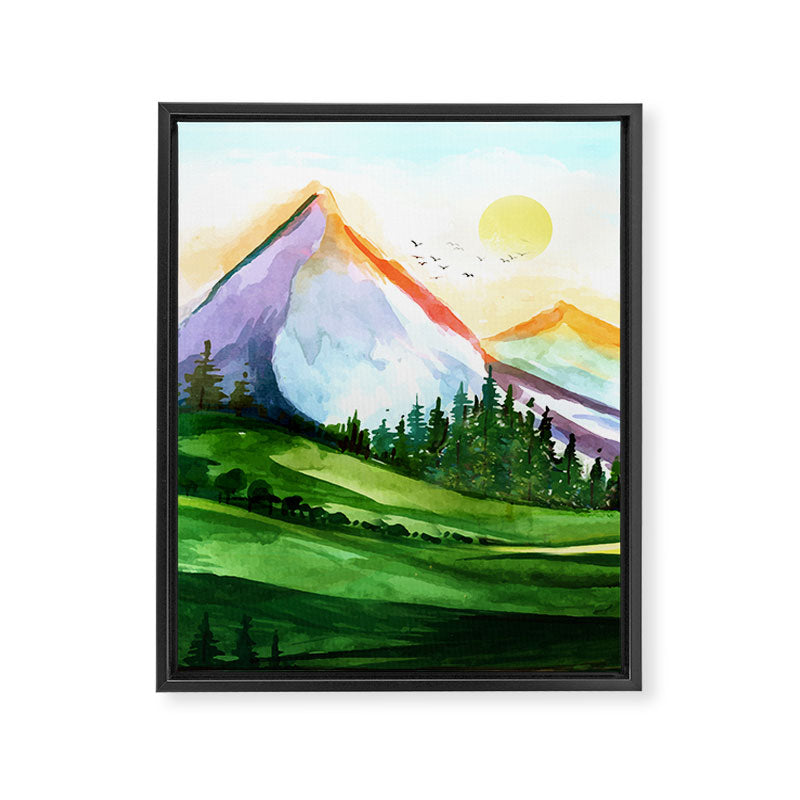 Colorful Landscape 4 Framed Canvas Print Gallery Image 8