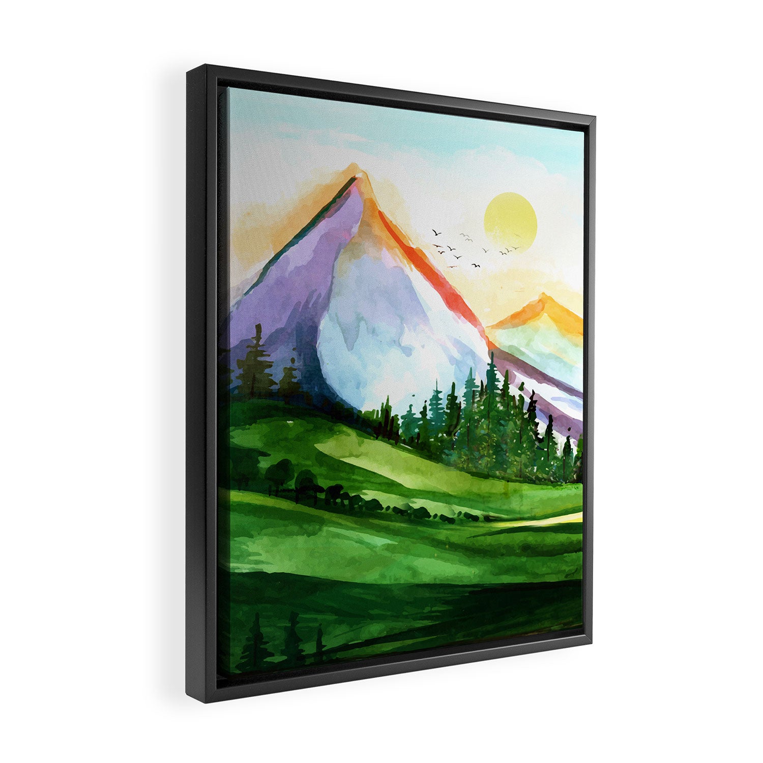 Colorful Landscape 4 Framed Canvas Print Gallery Image 2