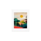 Colorful Morning in the Mountain Forest Art Print Gallery Image 1