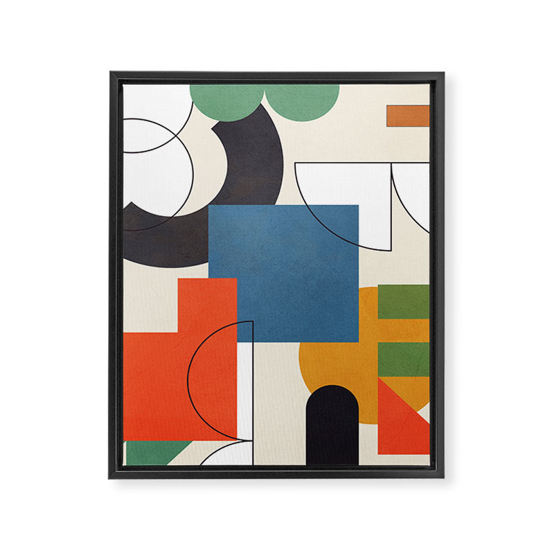 Colorful Shape Geometry 04 Framed Canvas Print Gallery Image 8