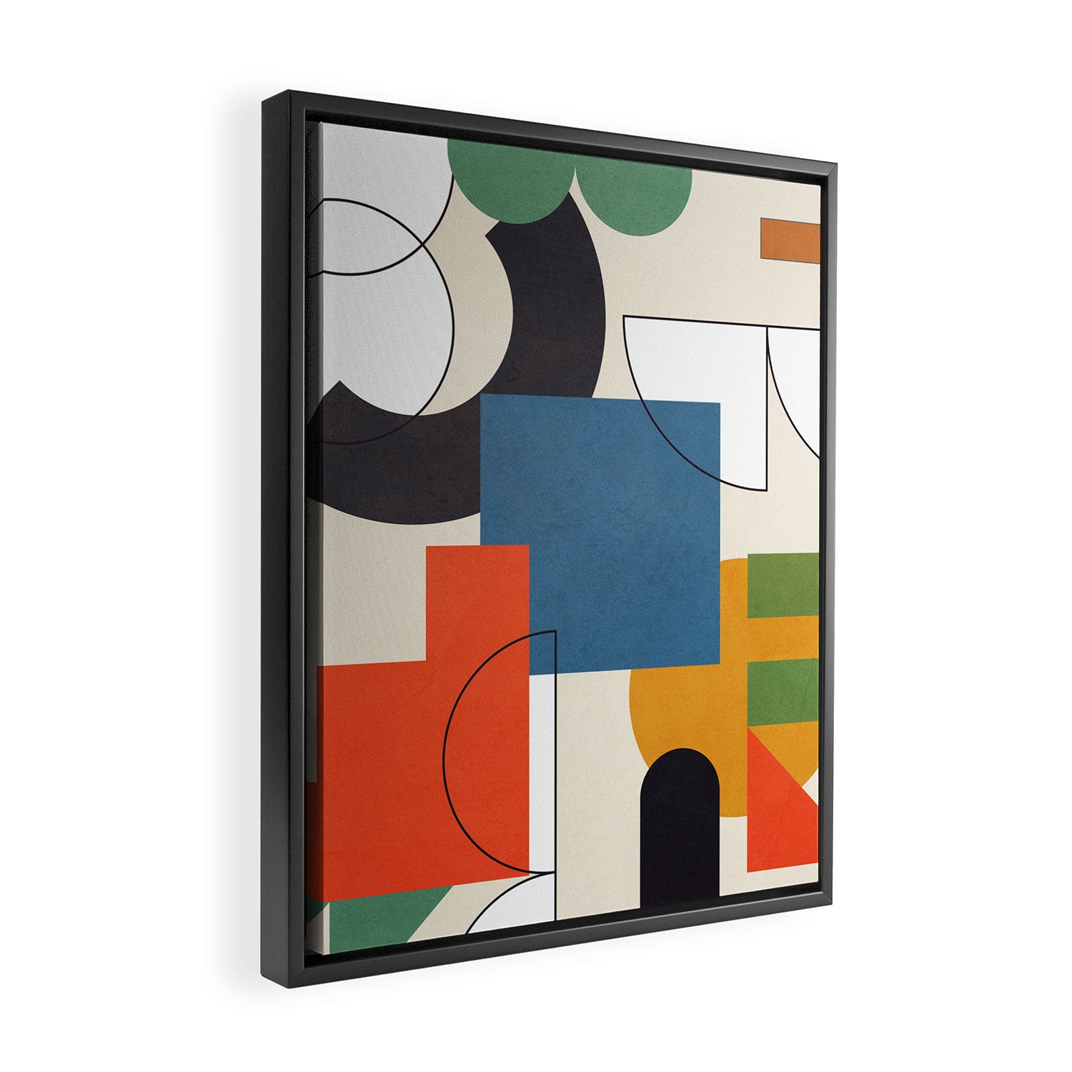 Colorful Shape Geometry 04 Framed Canvas Print Gallery Image 2