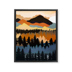 Colors of a Mountain View Framed Canvas Print Gallery Image 8