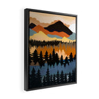 Colors of a Mountain View Framed Canvas Print Gallery Image 2