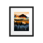 Colors of a Mountain View Framed Art Print Gallery Image 6