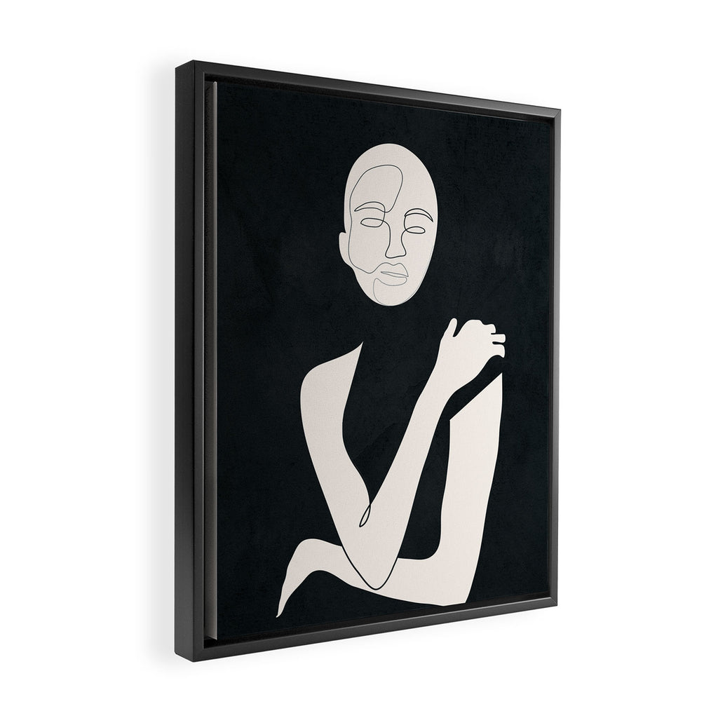 Composed Line Moment 04 Framed Canvas Print Gallery Image 2