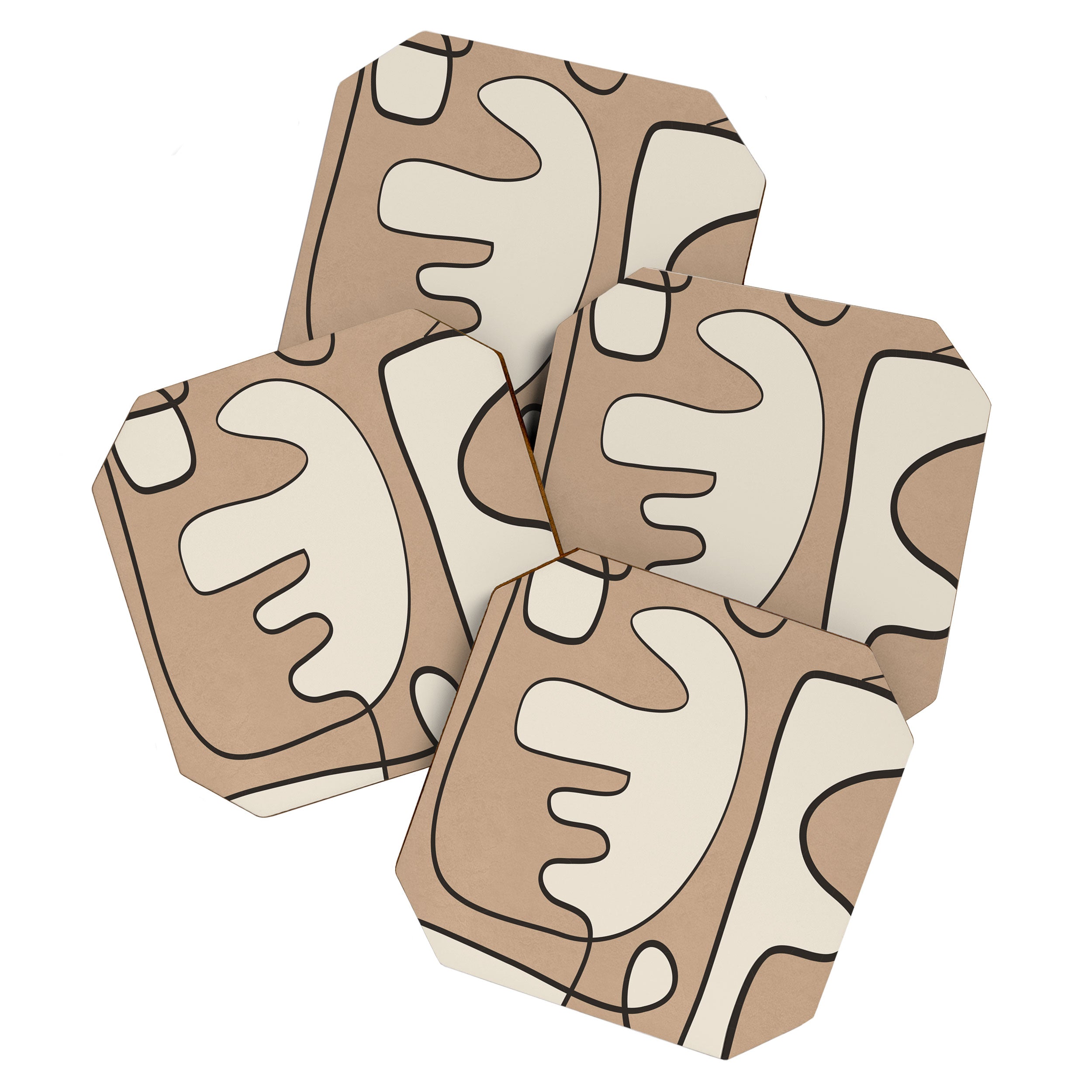 Contours of Thought 1 Coaster Gallery Image 1