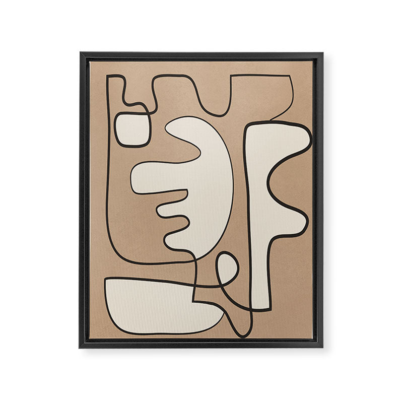 Contours of Thought 1 Framed Canvas Print Gallery Image 6