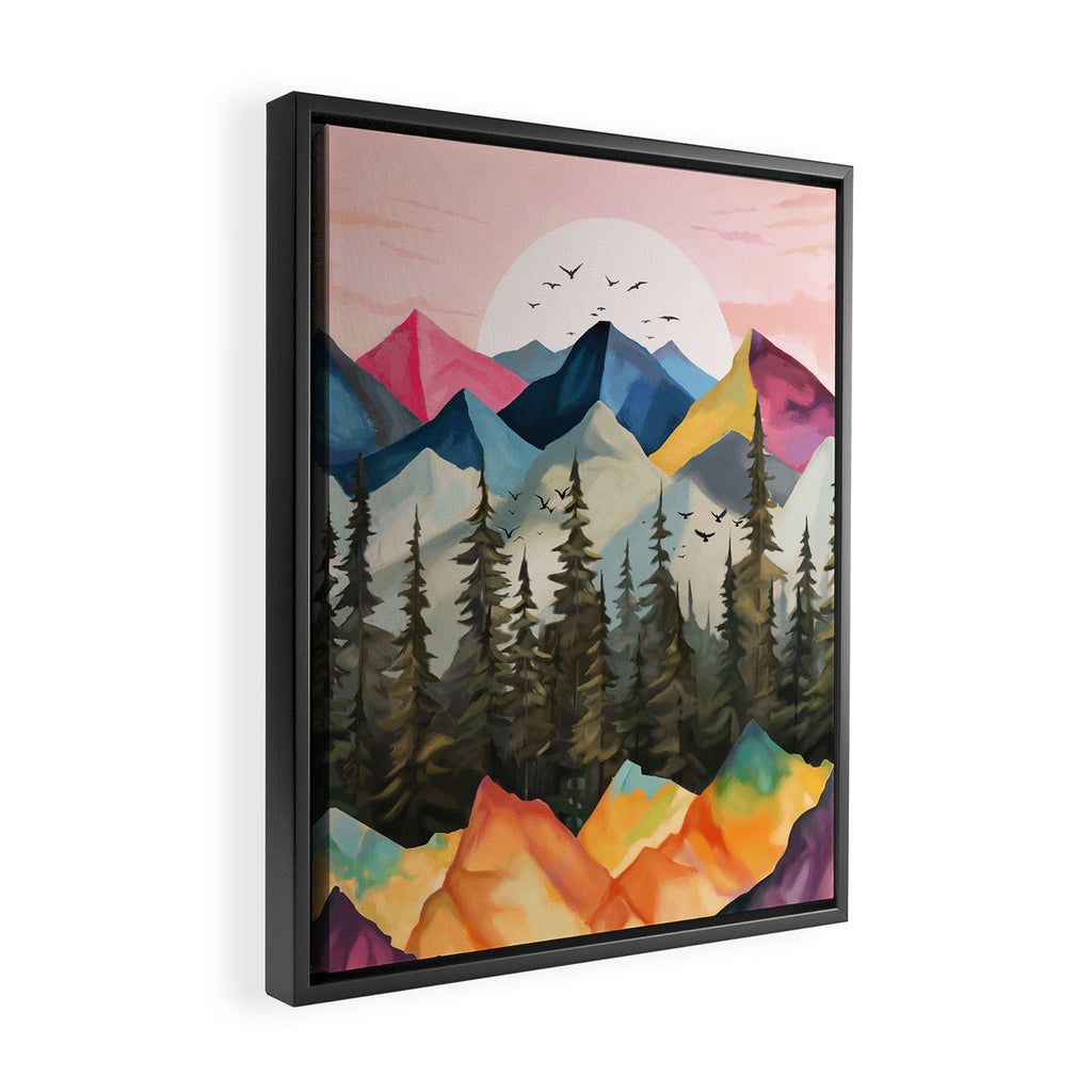 Dawn Over the Ridge  Framed Canvas Print Gallery Image 2