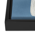 Dear Reminder Blue Framed Canvas Print Gallery Image 3