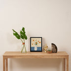 Dear Reminder Blue Framed Canvas Print Gallery Image 4