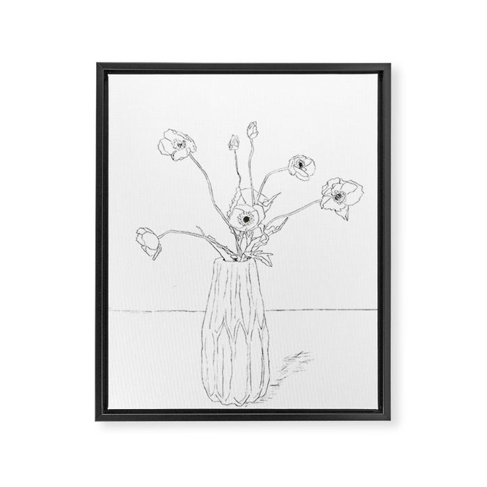 Dear Reminder Line Framed Canvas Print Gallery Image 1