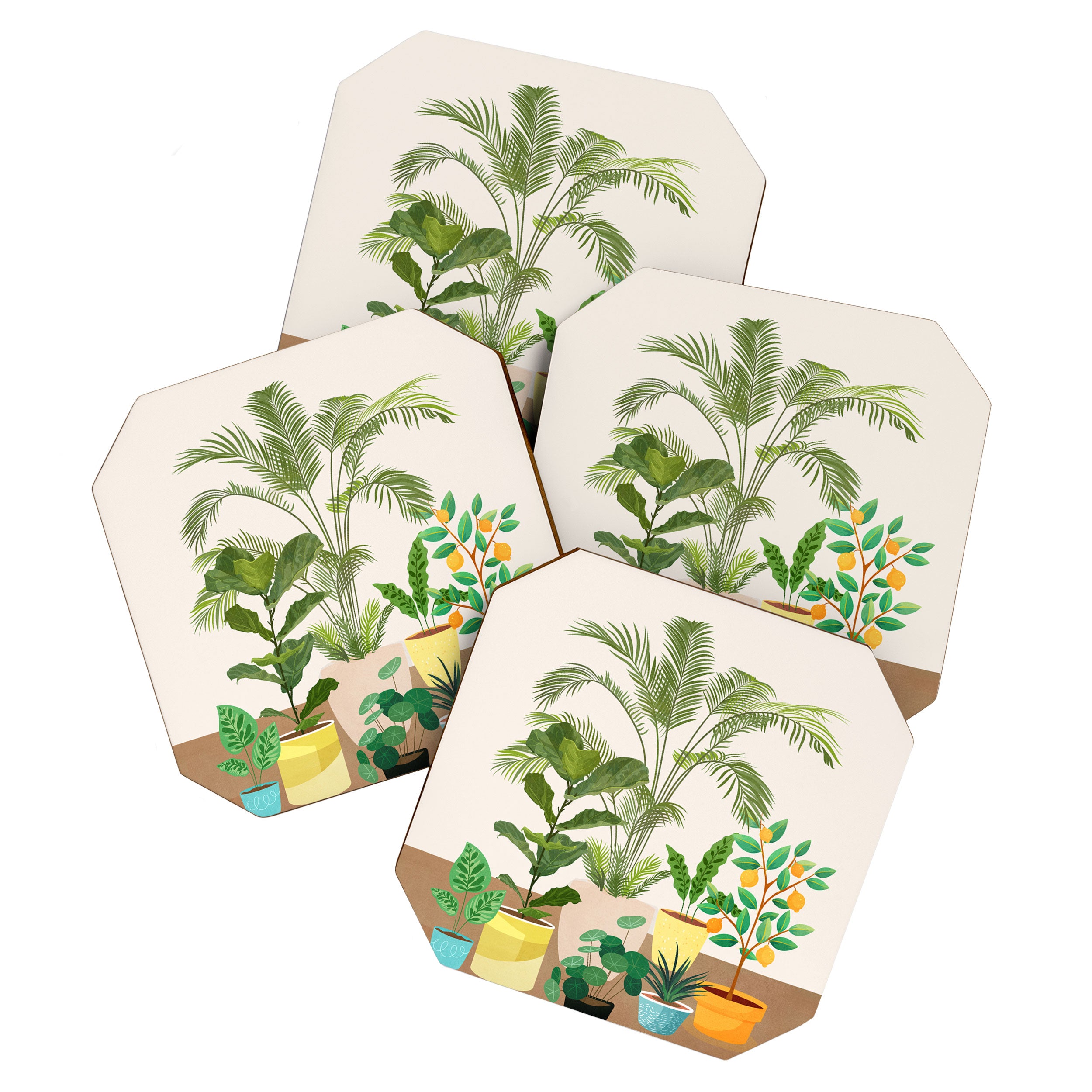 Decoration Pots III Coaster Gallery Image 1