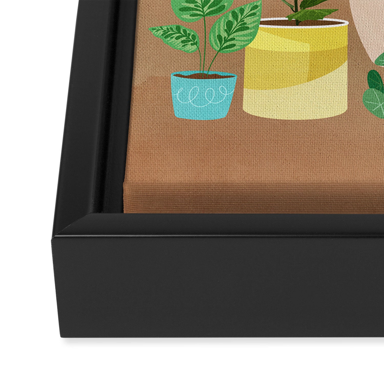 Decoration Pots III Framed Canvas Print Gallery Image 3