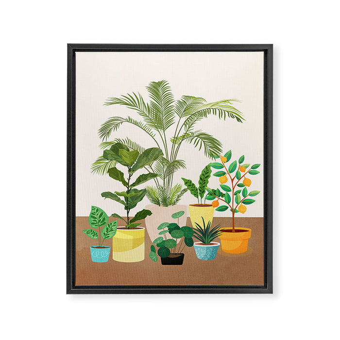 Decoration Pots III Framed Canvas Print Gallery Image 1