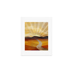 Desert in the Golden Sun Glow II Art Print Gallery Image 1