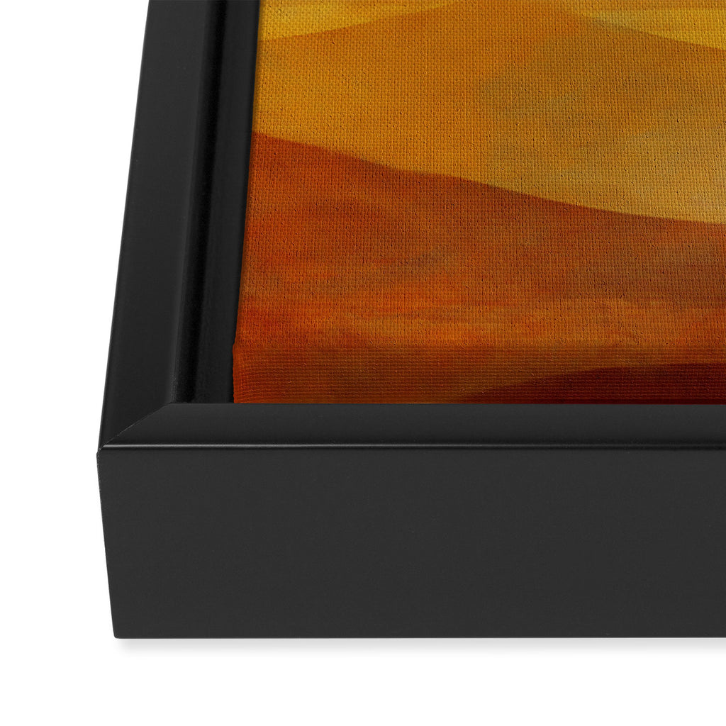 Desert in the Golden Sun Glow II Framed Canvas Print Gallery Image 3