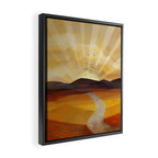 Desert in the Golden Sun Glow II Framed Canvas Print Gallery Image 2