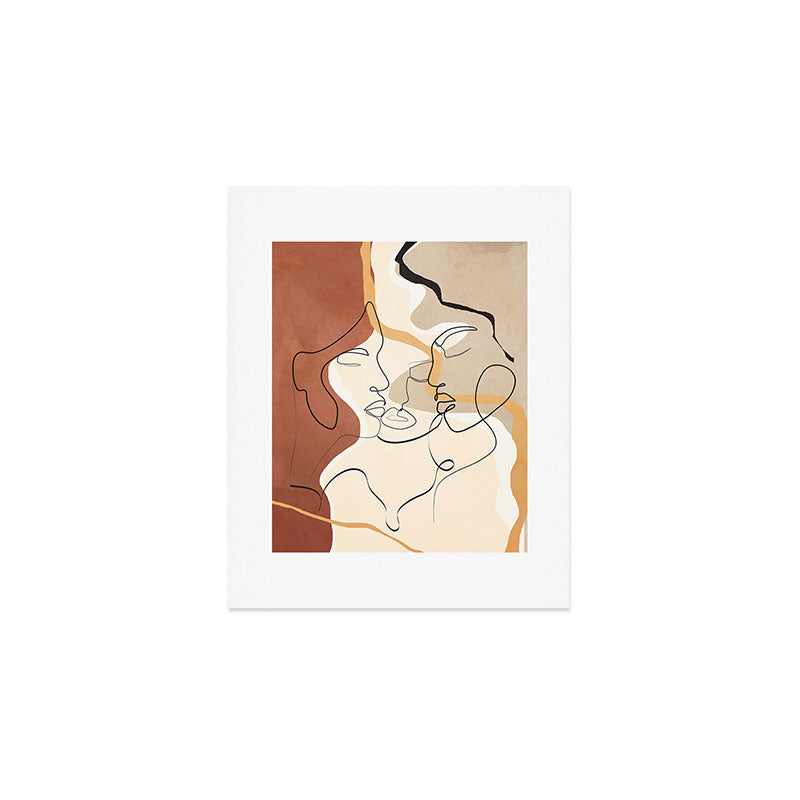Developed Faces 01 Art Print Gallery Image 1