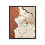 Developed Faces 01 Framed Canvas Print Gallery Image 6