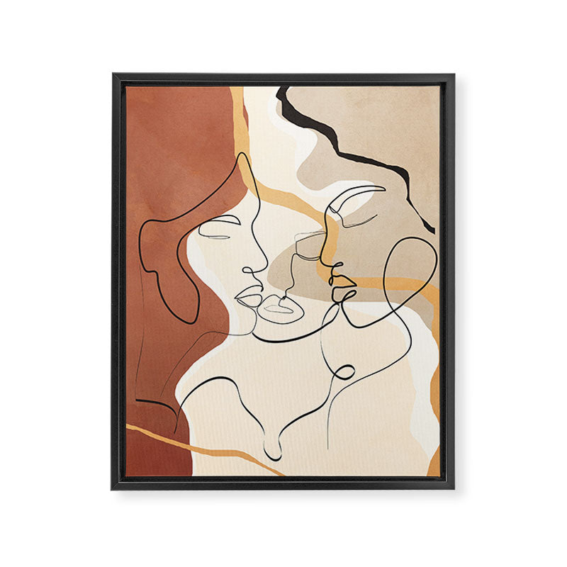 Developed Faces 01 Framed Canvas Print Gallery Image 6
