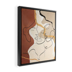 Developed Faces 01 Framed Canvas Print Gallery Image 2