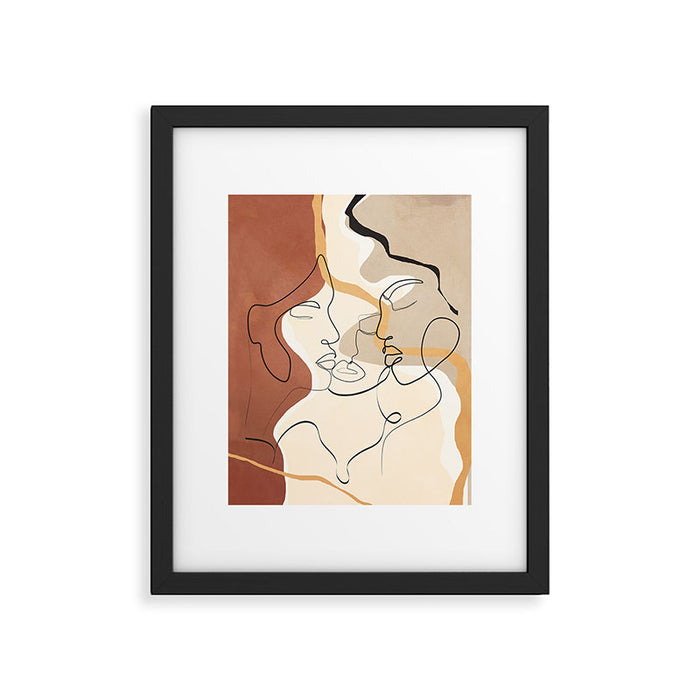 Developed Faces 01 Framed Art Print Gallery Image 1