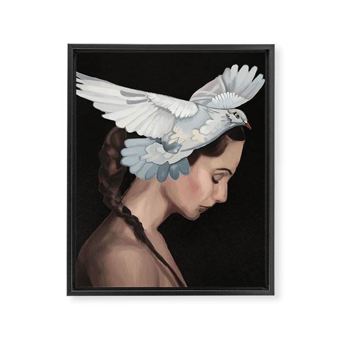 Dove 1 Framed Canvas Print Gallery Image 1