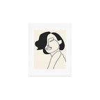 Drawing female face portrait II Art Print Gallery Image 1