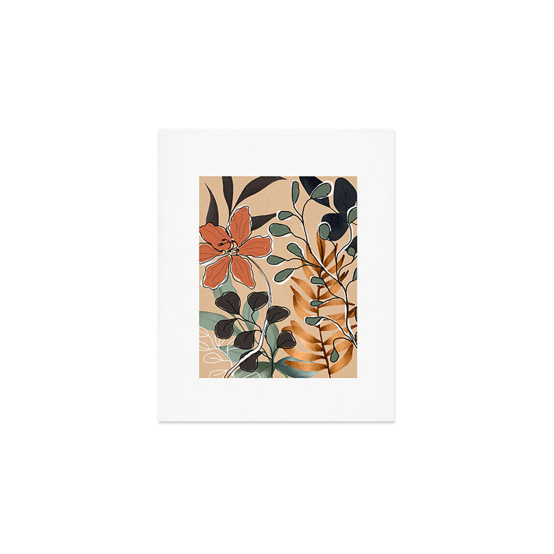 Elegant Botanical Line Art 1 Art Print Gallery Image 1