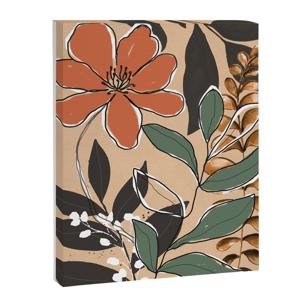 Elegant Botanical Line Art 2 Canvas Print Gallery Image 6