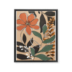 Elegant Botanical Line Art 2 Framed Canvas Print Gallery Image 6