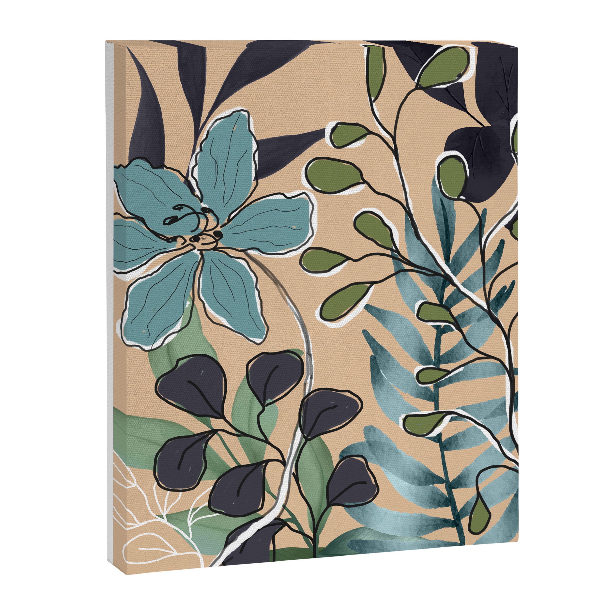 Elegant Botanical Line Art 4 Canvas Print Gallery Image 6