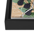 Elegant Botanical Line Art 4 Framed Canvas Print Gallery Image 3