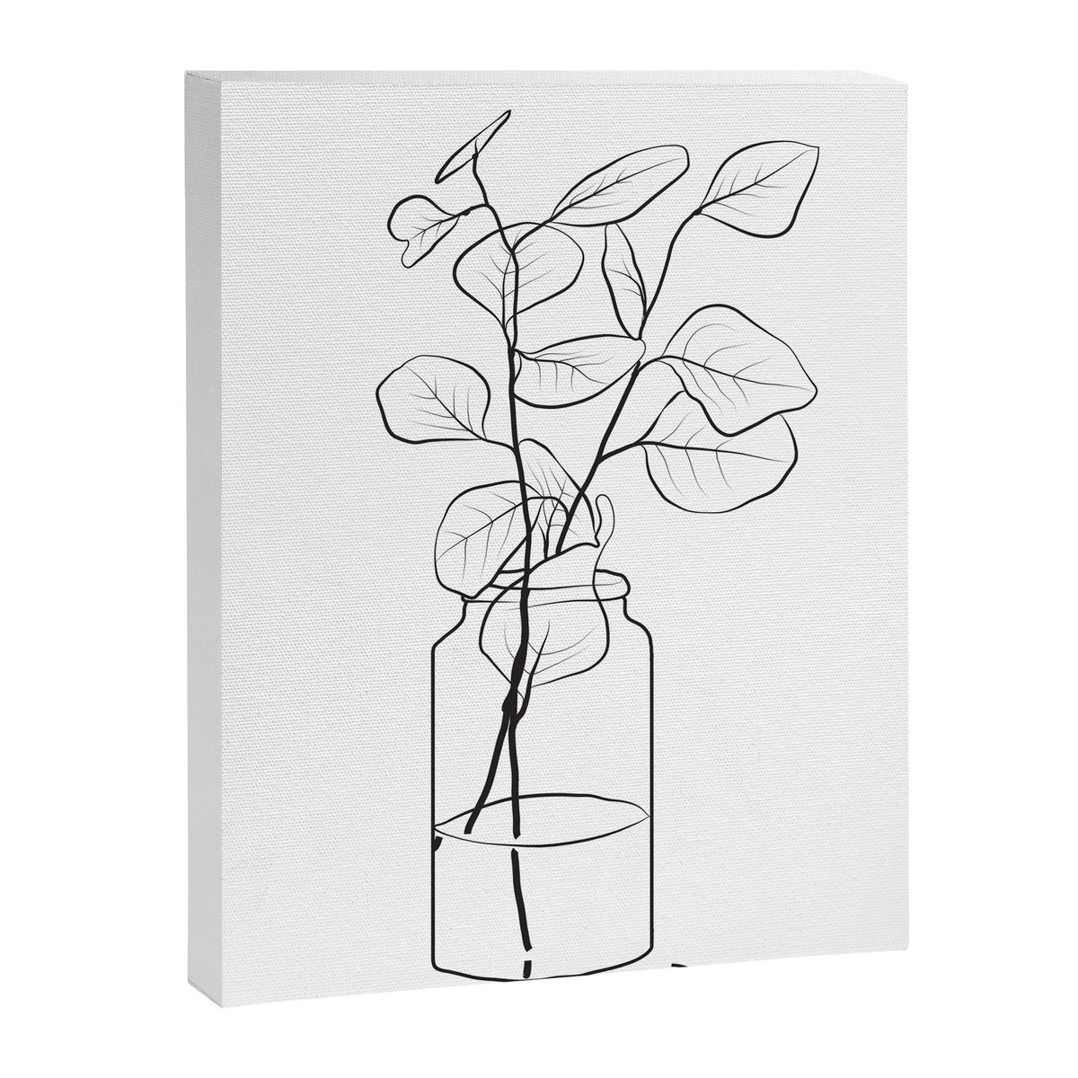 Eucalyptus Branch in a Vase Canvas Print Gallery Image 6