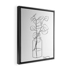 Eucalyptus Branch in a Vase Framed Canvas Print Gallery Image 2