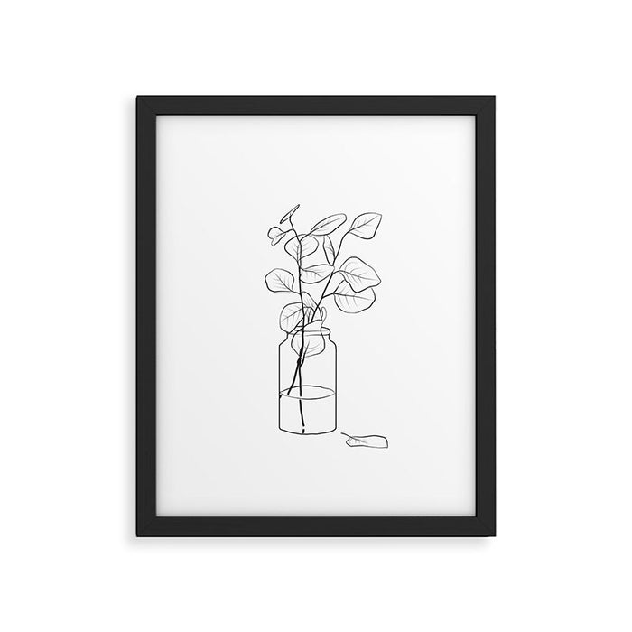 Eucalyptus Branch in a Vase Framed Art Print Gallery Image 1