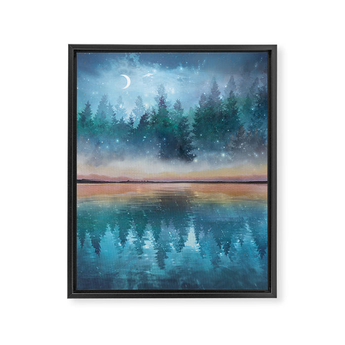 Evening Mist Framed Canvas Print Gallery Image 1