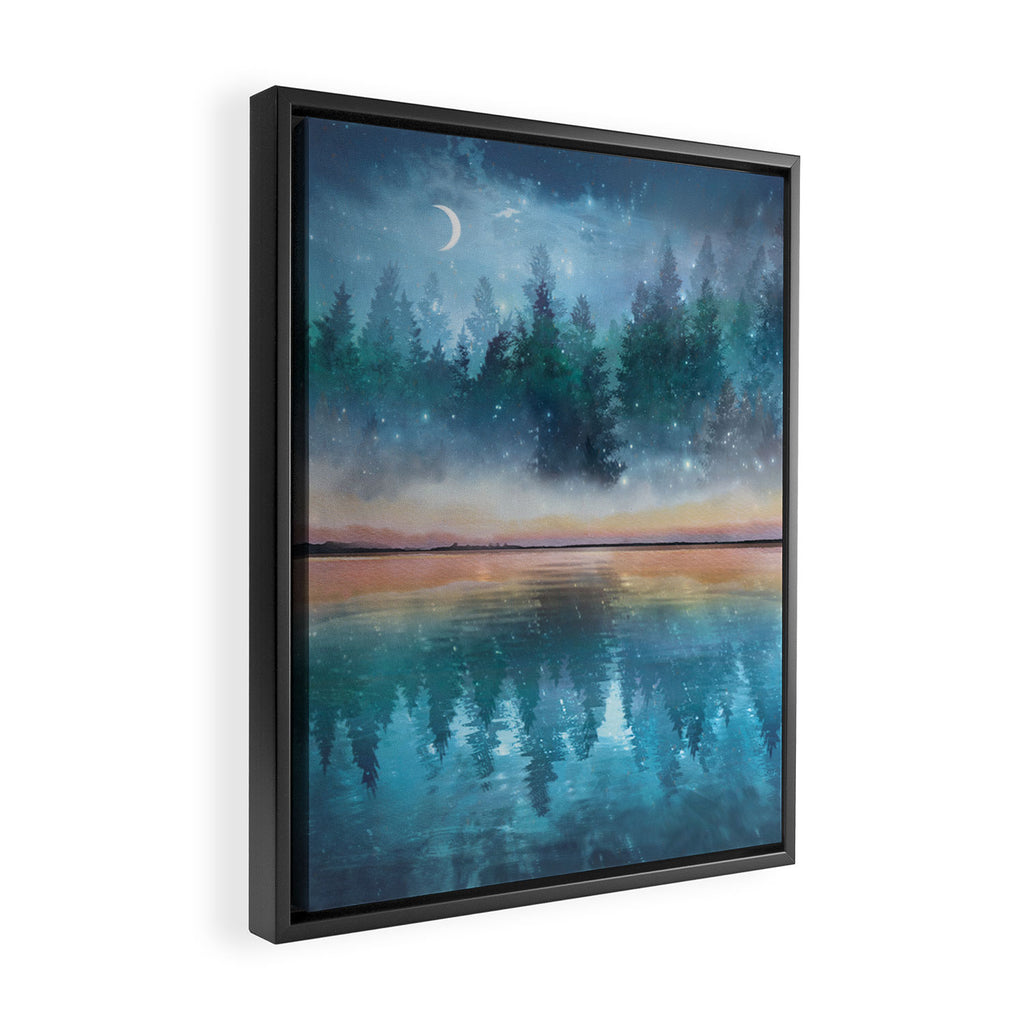 Evening Mist Framed Canvas Print Gallery Image 2