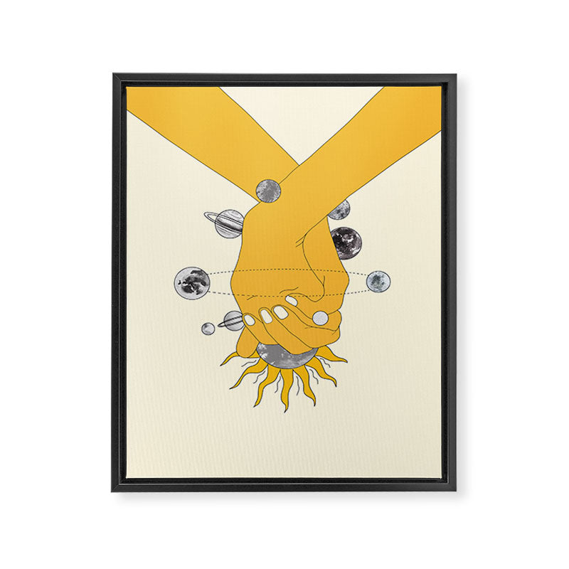 Everything Revolves Around Us Framed Canvas Print Gallery Image 6