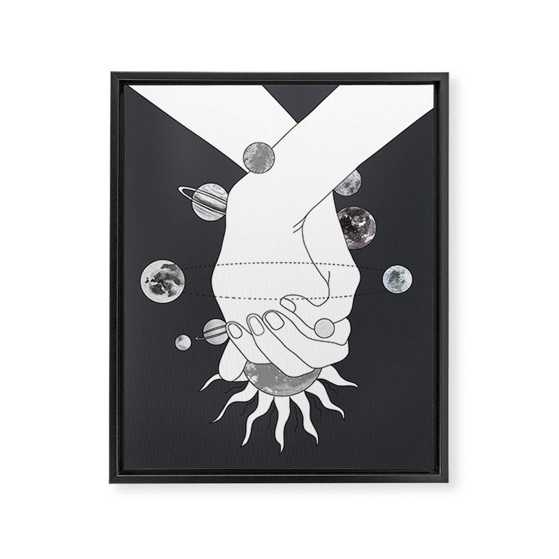Everything Revolves Around Us II Framed Canvas Print Gallery Image 6