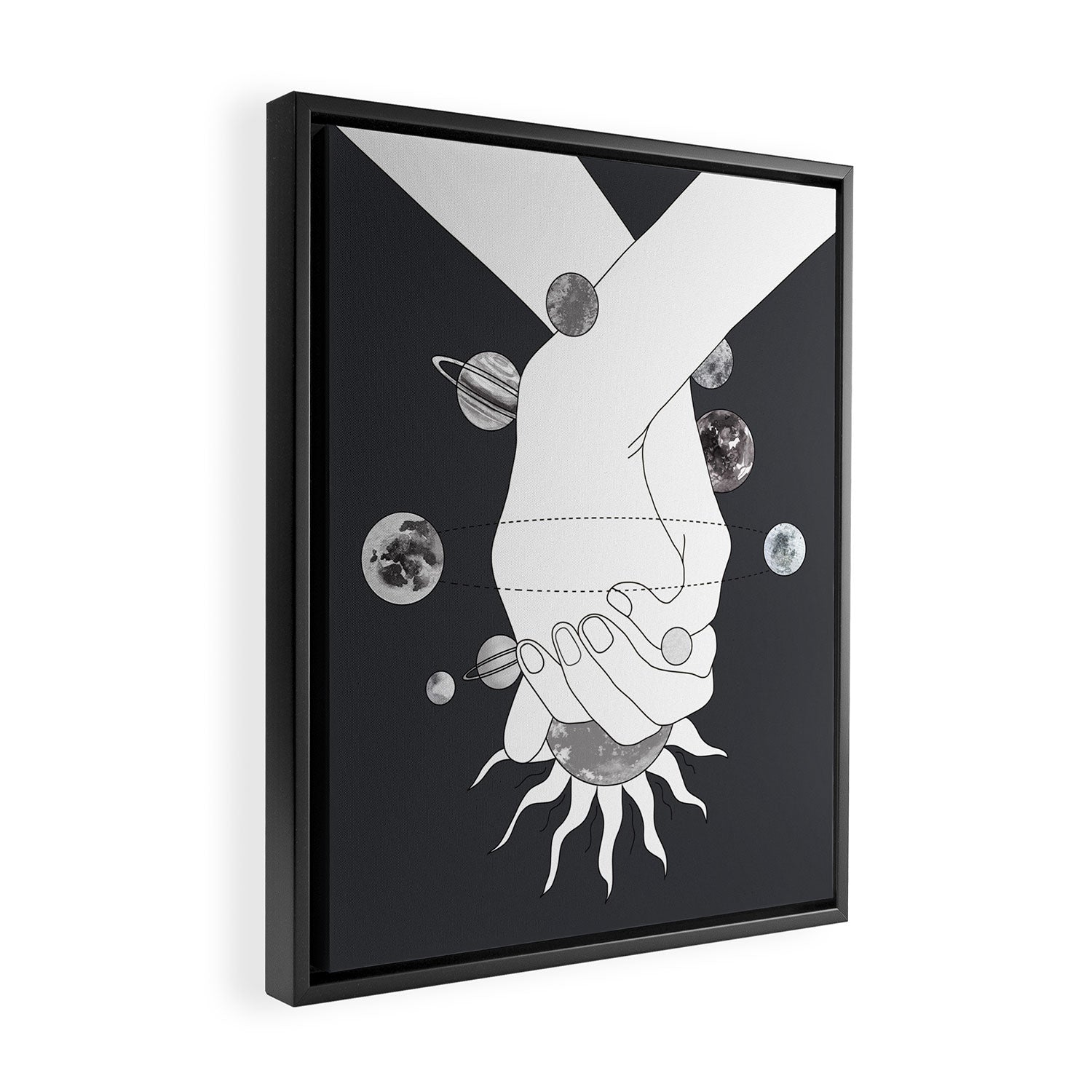 Everything Revolves Around Us II Framed Canvas Print Gallery Image 2