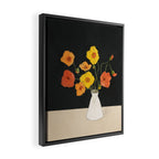 Field Wildflowers Black Framed Canvas Print Gallery Image 2