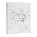 Field Wildflowers Line Canvas Print Gallery Image 6
