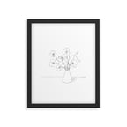 Field Wildflowers Line Framed Art Print Gallery Image 5