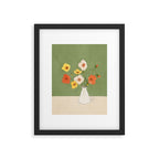 Field Wildflowers Verde Framed Art Print Gallery Image 4
