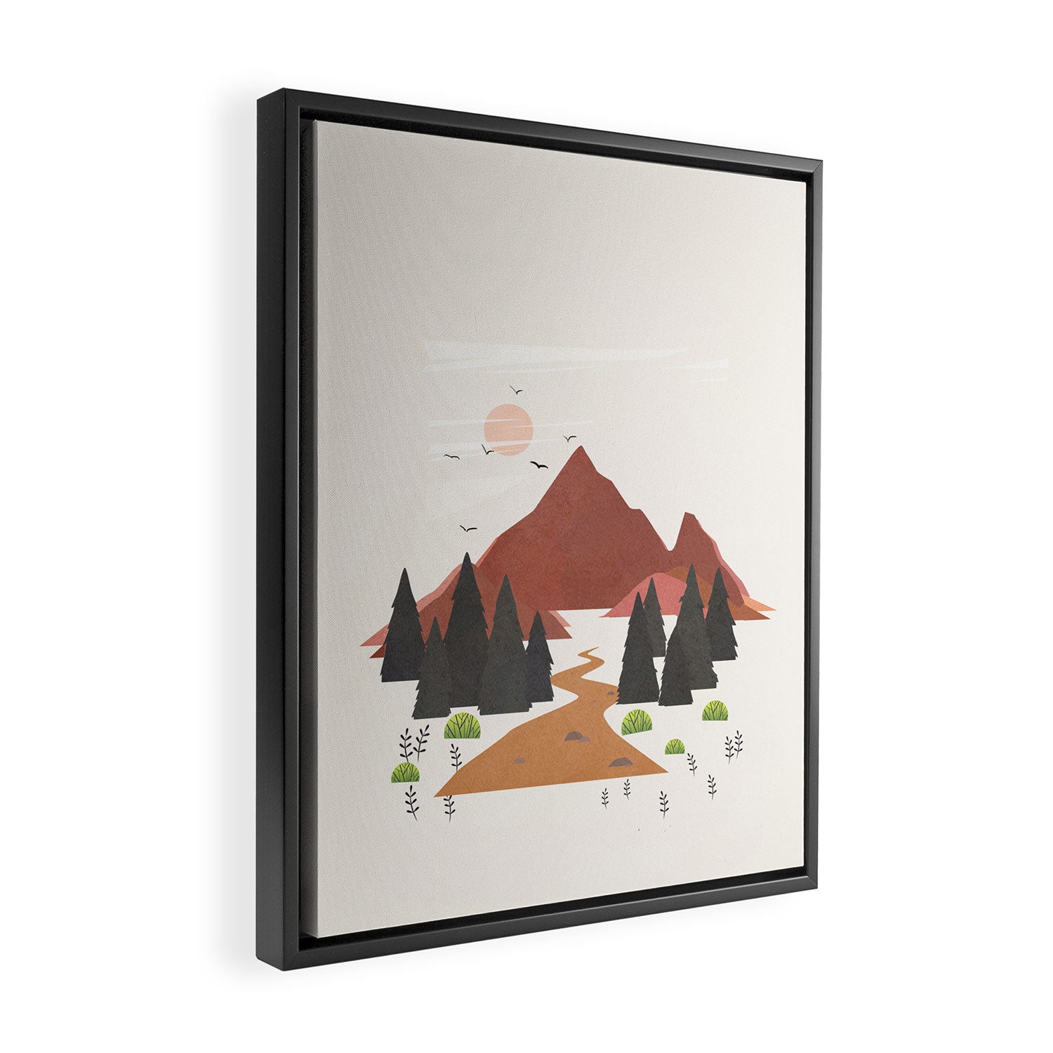 Finding the Path 03 Framed Canvas Print Gallery Image 2