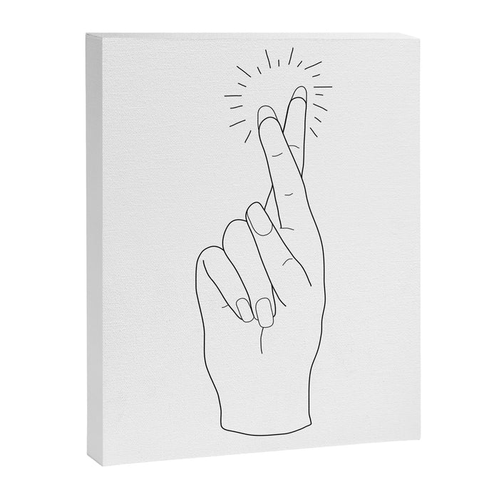 Fingers Crossed Canvas Print Gallery Image 1