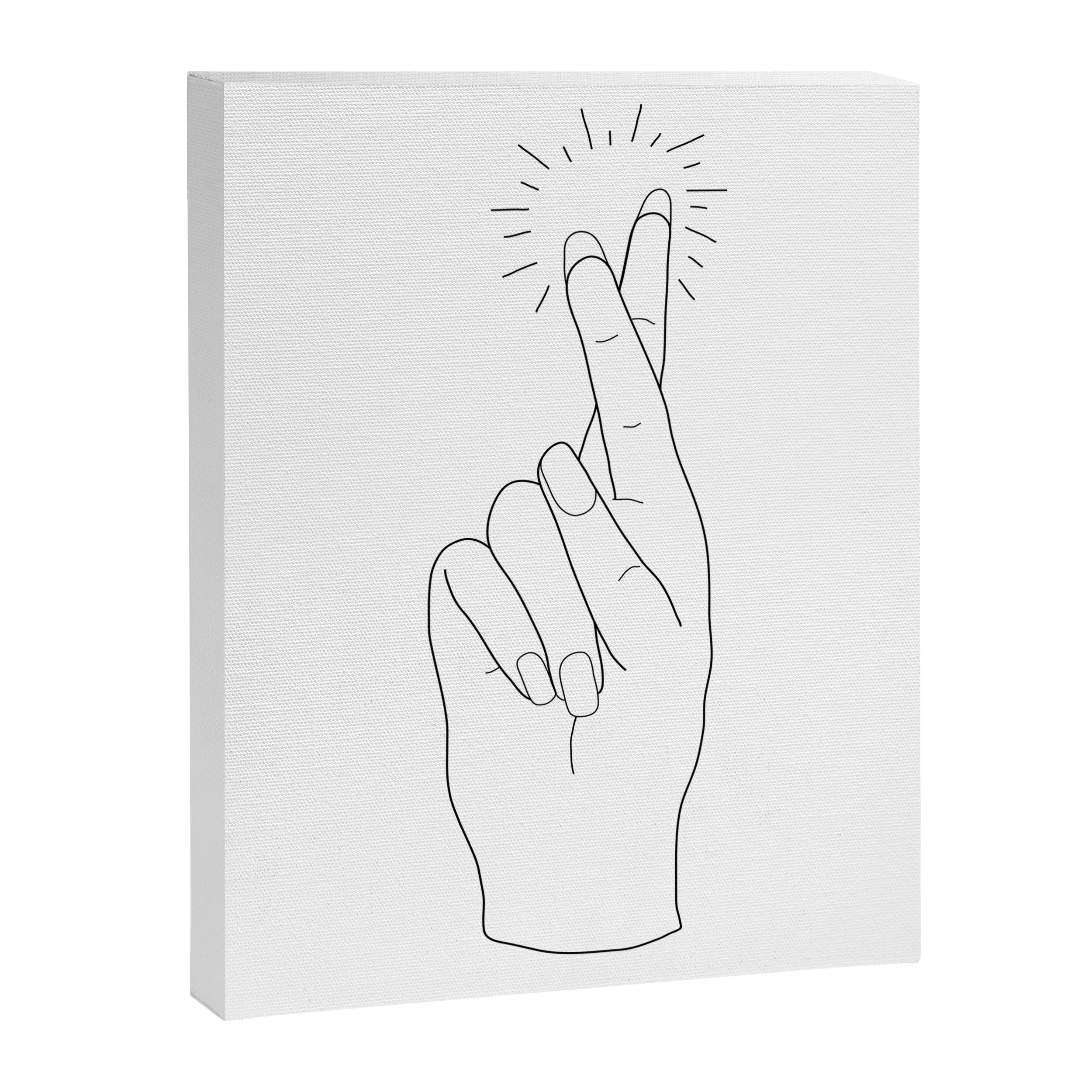 Fingers Crossed Canvas Print Gallery Image 6