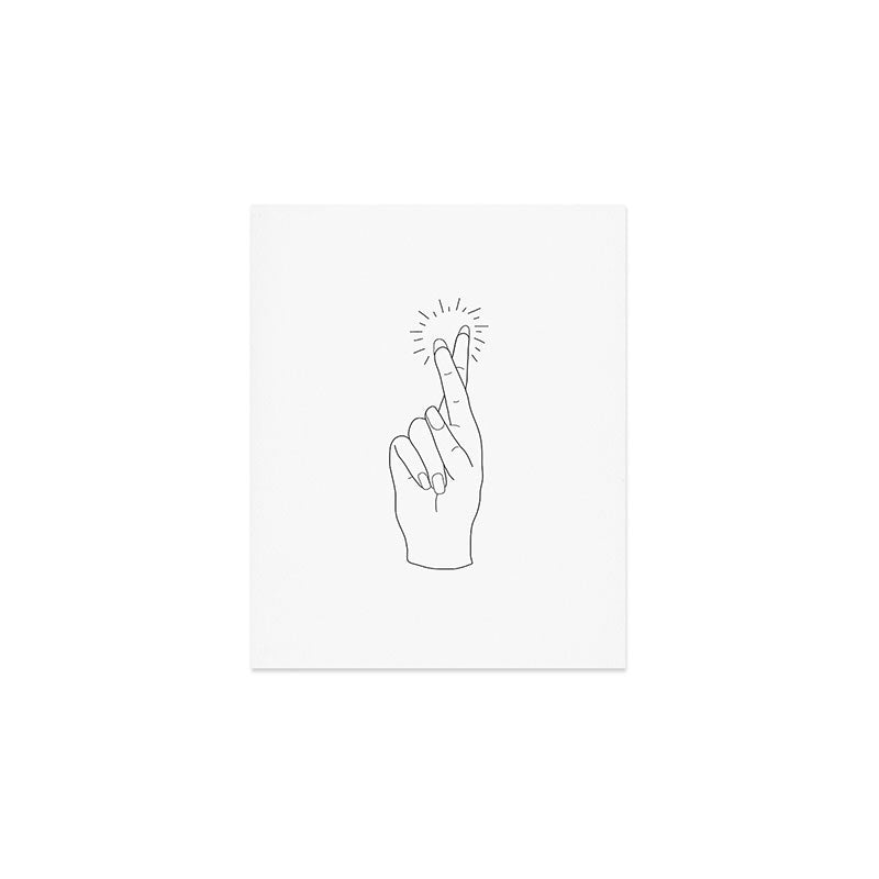 Fingers Crossed Art Print Gallery Image 1