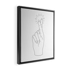 Fingers Crossed Framed Canvas Print Gallery Image 2
